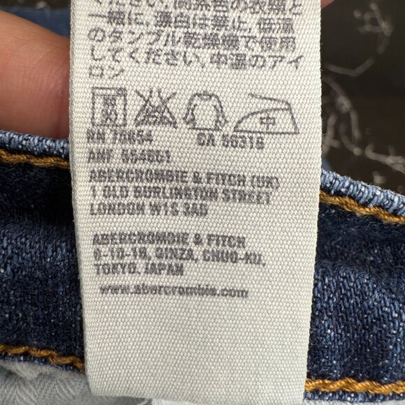 EUC Women's ABERCROMBIE & FITCH Erin Slim Perfect Stretch Jeans | Size 28/6R - Picture 9 of 10